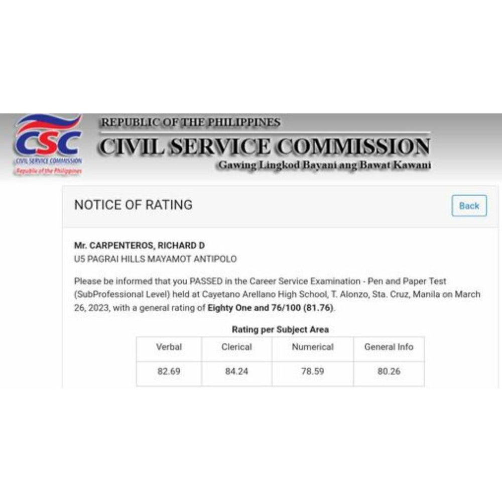 Civil Service Format ULTIMATE ALL-IN-ONE Civil Service Exam Reviewer UPDATED Edition ...
