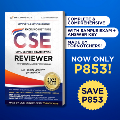 ULTIMATE ALL-IN-ONE Civil Service Exam Reviewer UPDATED Edition