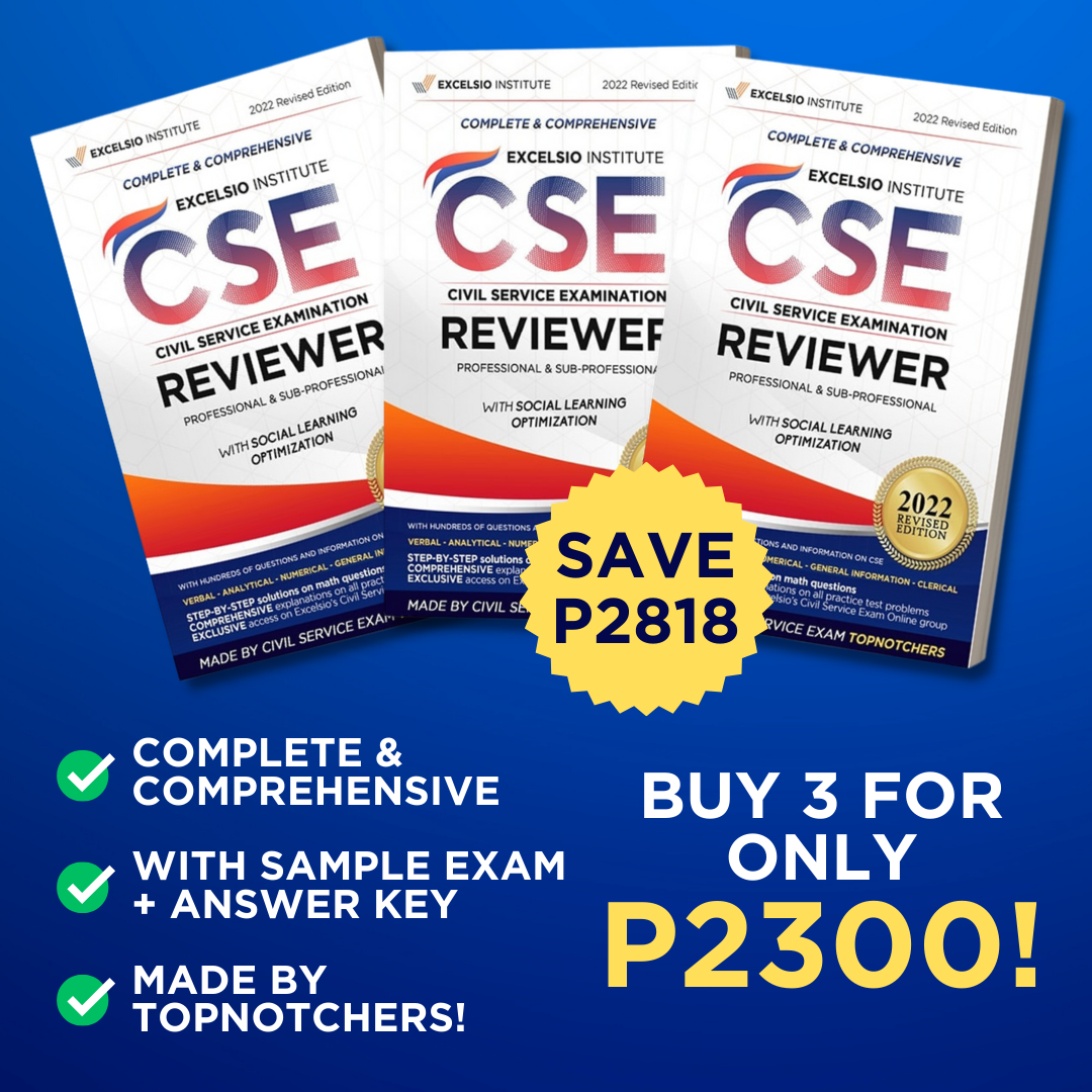 ULTIMATE ALL-IN-ONE Civil Service Exam Reviewer UPDATED Edition