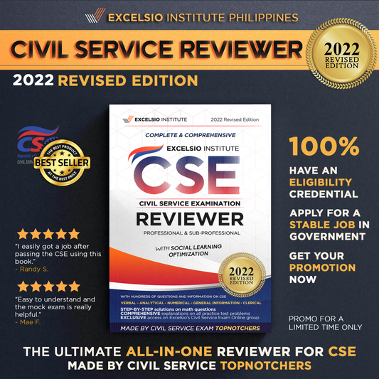 Excelsio Civil Service Exam Reviewer 2023